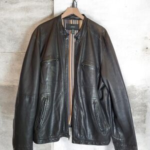 Alfani Genuine Leather Unisex Jacket - Size 2x